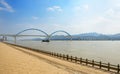 Yichang Yangtze River Bridge Royalty Free Stock Photo