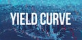 Yield Curve theme with Manhattan New York City Royalty Free Stock Photo