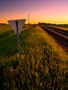 Yield Sign Royalty Free Stock Photo