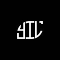 YIL letter logo design on white background. YIL creative initials letter logo concept. YIL letter design