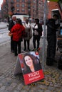 Yildiz Akdogan candidate for social democrat in elections Royalty Free Stock Photo