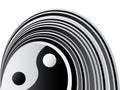 Yin and yang background