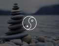 Yin Yang Balance Contrast Opposite Religion Culture Concept Royalty Free Stock Photo