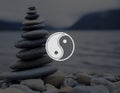 Yin Yang Balance Contrast Opposite Religion Culture Concept Royalty Free Stock Photo