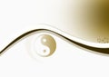 Yin & Yang Brown Royalty Free Stock Photo
