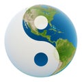 Yin yang earth Royalty Free Stock Photo