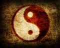 Yin and yang glowing symbol Royalty Free Stock Photo