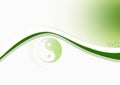 Yin & Yang Green Royalty Free Stock Photo