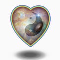 Yin Yang Heart Royalty Free Stock Photo