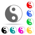 yin yang icon. Elements in multi colored icons for mobile concept and web apps. Icons for website design and development, app deve