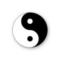 Yin yang icon vector harmony symbol