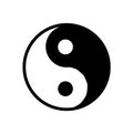 yin and yang icon vector illustration