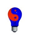 Yin Yang lamp Royalty Free Stock Photo