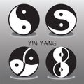 Yin yang logo Royalty Free Stock Photo