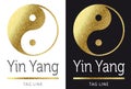 Yin yang logo Royalty Free Stock Photo