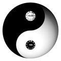 Yin Yang Radio Concept Royalty Free Stock Photo
