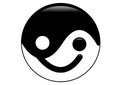 Yin yang smile Royalty Free Stock Photo