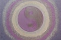 Yin Yang Spiritual Symbol, chakra healing painted decoration, handmade