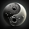 Yin and Yang symbol of harmony and balance. 3D rendering Royalty Free Stock Photo