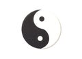 Yin-Yang symbol made of paper