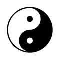 Yin Yang symbol. Religion symbol of Taoism. Vector illustration