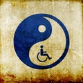 Yin yang symbol represent oriental medicine Royalty Free Stock Photo