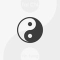 Yin and Yang symbol. Tai Chi illustration Royalty Free Stock Photo