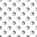 Yin yang symbol taoism pattern seamless