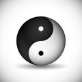 Yin and yang - symbol of the unity and harmony in traditional Ch