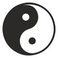 Yin Yang.Yin yang, taoistic symbol of harmony and balance Royalty Free Stock Photo