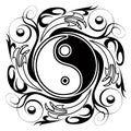 Yin & Yang Tatoo Royalty Free Stock Photo