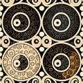 Yin Yang themed pattern