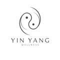 Yin yang vector logo design. Wellness creative logotype.