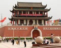 YINCHUAN, NINGXIA PROVINCE, CHINA: Peoples Square or South Gate Square in the center of the city