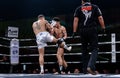 Ying Pengpeng of China and Richard Fanous of Australia in Thai Fight `Proud to be Thai`