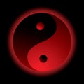 Ying yang burn Royalty Free Stock Photo