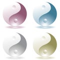 Ying yang four Royalty Free Stock Photo