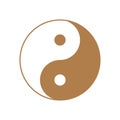 Ying and Yang symbol of harmony and balance. Vector