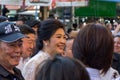 Yingluck Shinawatra pray for Makha Bucha Day