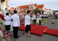 Yingluck Shinawatra (Thailand Prime Minister) attend the funeral Chumphon Sinlapa-a-cha