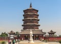 Yingxian Wooden Pagoda at Yingxian or Ying County Royalty Free Stock Photo