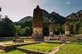 Yinshan Pagoda Forest. Complexes of ancient pagodas and a tourist attraction of China