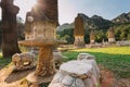 Yinshan Pagoda Forest. Complexes of ancient pagodas and a tourist attraction of China