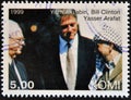 Yitzhak Rabin, Bill Clinton and Yasser Arafat