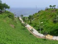 Yitzhak Rabin park in Miraflores touristic district of Lima