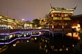 Yiyuan and the Zigzag Bridge night scene