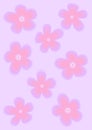 2yk gradient flower background. modern poster with vibrant graphic color, hologram. 90s, 00s psychedelic illustration. blurred