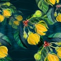 Ylang-ylang. Watercolor painting medicinal, perfumery and cosmetic plants.. Wallpaper. Use printed materials, signs, posters, post