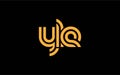 YLE Creative Unique Modern Letter Logo Design Royalty Free Stock Photo