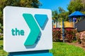 YMCA sign at nonprofit organization club location